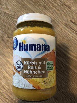 Kürbis mit Reis & Hühnchen
