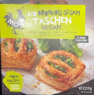 Bio Brokoli-Sesam Taschen front packaging