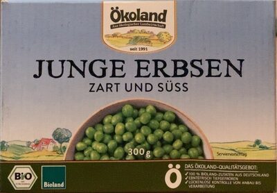Junge Erbsen front packaging