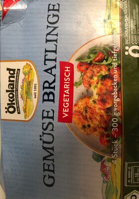 Gemüse Bratlinge front packaging