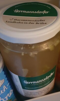 Landhuhn in der Brühe