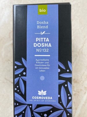 Pitta Dosha Tee front packaging