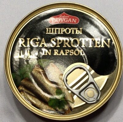 Riga Sprotten in Rapsöl front packaging