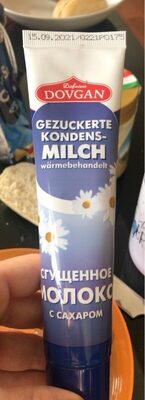 Gezuckerte Kondensmilch front packaging