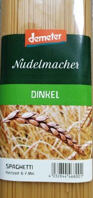 Dinkel Spaghetti front packaging