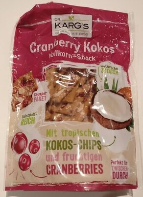 Cranberry Kokos Vollkorn-Snack