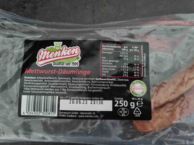 Mettwurst Däumlinge