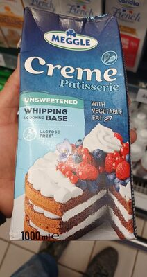 Meggle Creme Patisserie Non Sucree front packaging