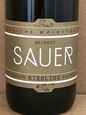 2020 Böchingen Zinkler Riesling Kalkmergel trocken front packaging
