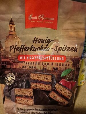 Honigpfefferkuchen-Spitzen mit Kirschfruchtfüllung