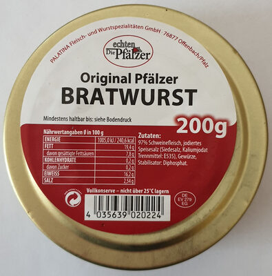 Original Pfälzer Bratwurst
