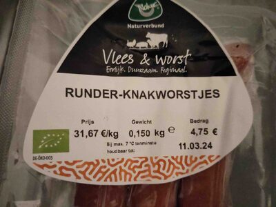 Runderknakworstjes front packaging