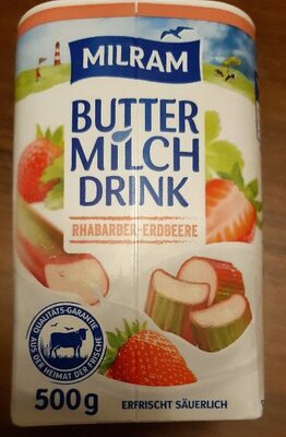 Buttermilch Erdbeere-Rhabarber front packaging