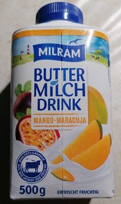 Buttermilch Drink Mango-Maracuja front packaging