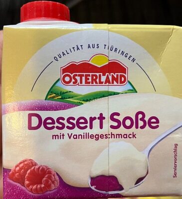 Dessert Soße mit Vanillegeschmack