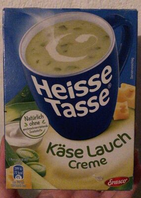 Heisse Tasse Käse Lauch Creme