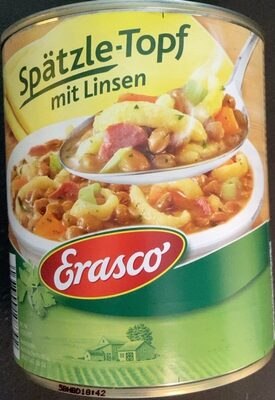 Spätzle Topf mit Linsen