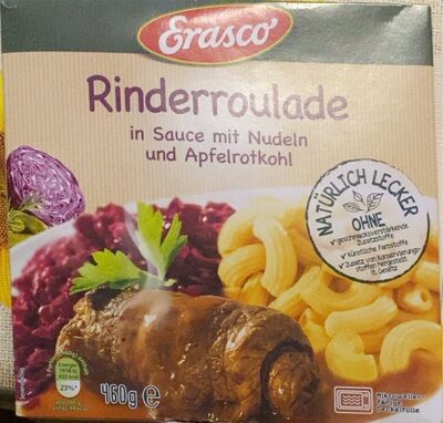 Rinderroulade in Sauce mit Nudeln & Apfelrotkohl
