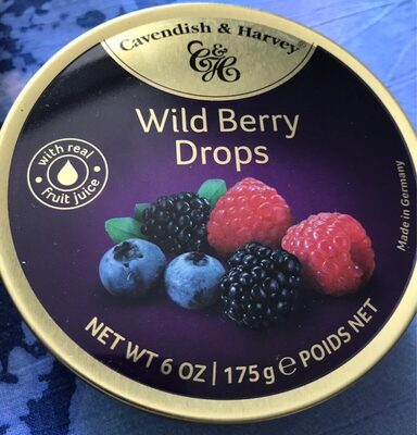 Wild berry drops front packaging