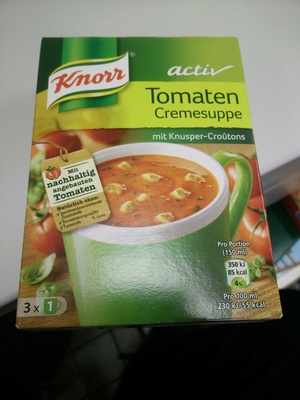 Tomaten Cremesuppe front packaging
