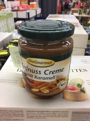 Creme de cacahuete et caramel