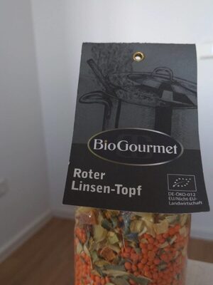 Roter Linsentopf