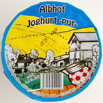 Joghurt pur front packaging