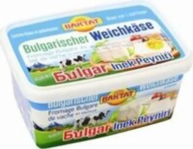 Fromage bulgare de vache