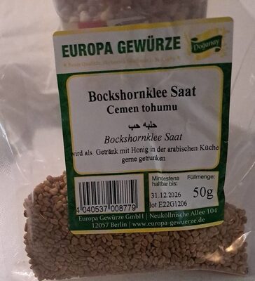 Bockshornklee Saat cemen tohumu