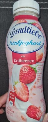 Trinkjoghurt mit Erdbeeren front packaging