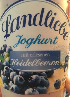 Joghurt mit erlesenen heidelbeeren