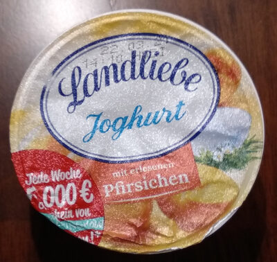 Joghurt mit Pfirsich front packaging