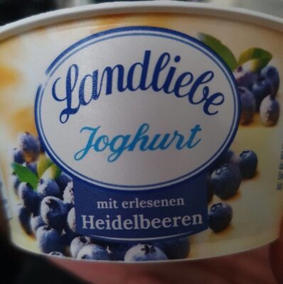 Landliebe Johhurt mit Heidelbeeren