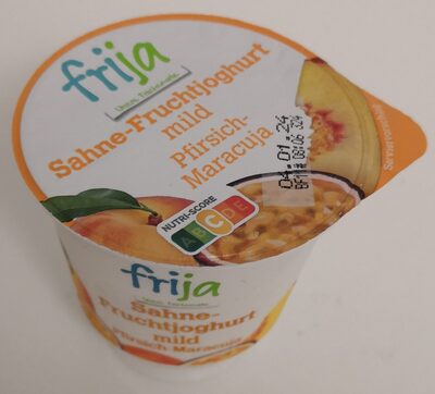 Sahne-Fruchtjoghurt, mild, Pfirsich-Maracuja front packaging