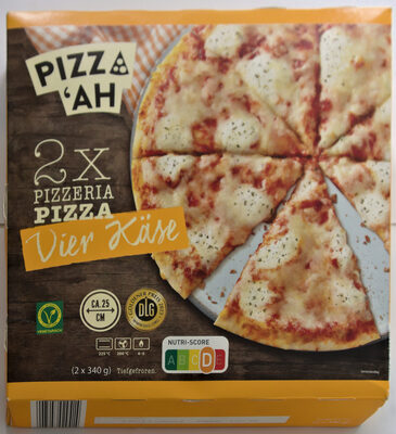 2x Pizza Vier Käse