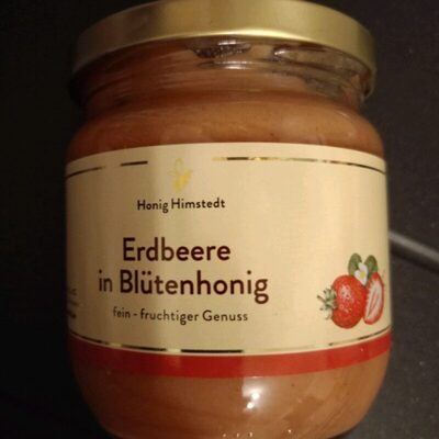 Erdbeere in Blütenhonig front packaging