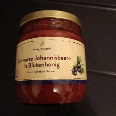 Schwarze Johannisbeere im Blütenhonig front packaging