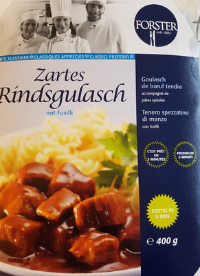 Goulash de boeuf tendre aux pâtes front packaging