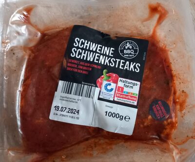 Schweinesteakes gewürzt