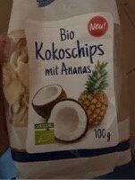 Kokoschips mit Ananas