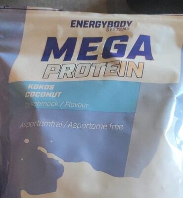 Mega protein - Kokos Geschmack front packaging
