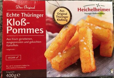 Echte Thüringer Kloßpommes front packaging