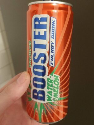 Booster Watermelon Energy Drink front packaging