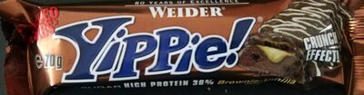 Weider Yippie 36% ; Bar Brownie-vanille 70g,