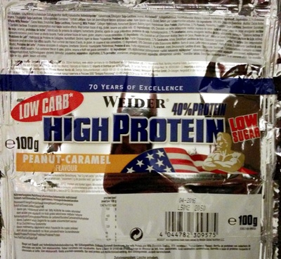 Low Carb, High Protein, Low Sugar, Peanut-Caramel Flavour