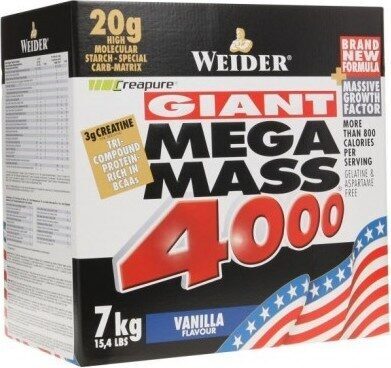 Weider Mega Mass 4000 Vanille 7 KG