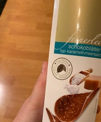 Schokoblätter Karamell-meersalz