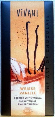 VIVANI VANILLE, blanc vanille front packaging
