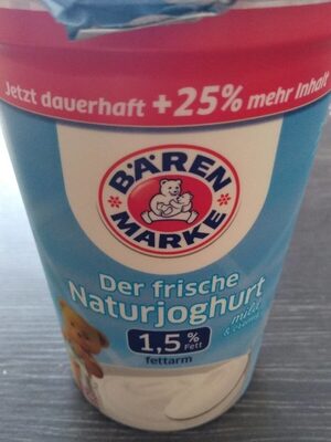 Naturjoghurt 1,5% front packaging