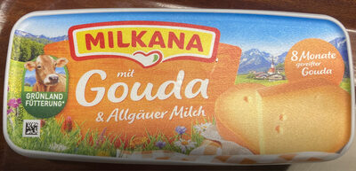Käse Milkana mit Gouda front packaging